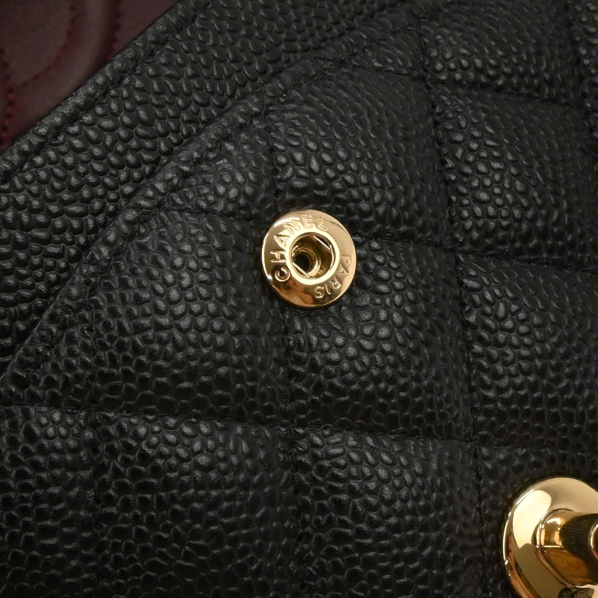 Chanel 2017 Black Caviar Medium Classic Double Flap Shoulder Bag