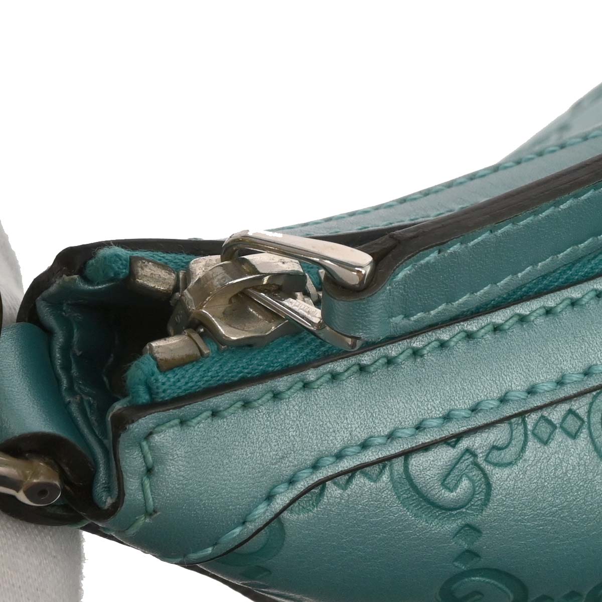 Gucci Light Blue Guccissima GG Hobo Handbag