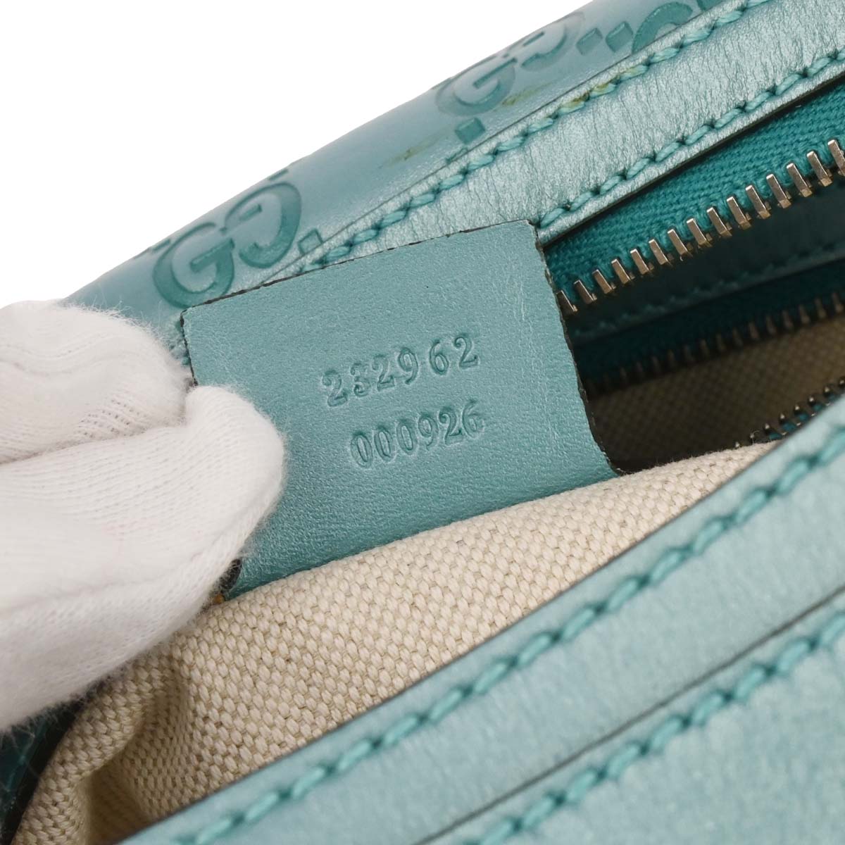 Gucci Light Blue Guccissima GG Hobo Handbag