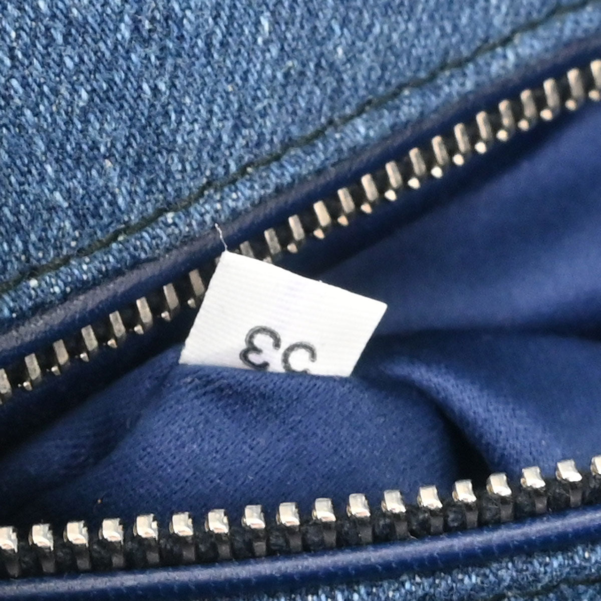 Miu Miu Blue Denim Velvet Shoulder Bag