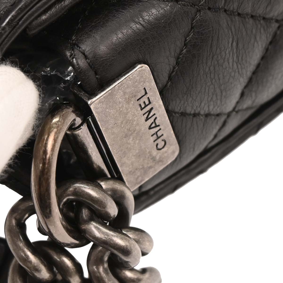 Boy Chanel 2013-2014 Black Calfskin New Medium Shoulder Bag