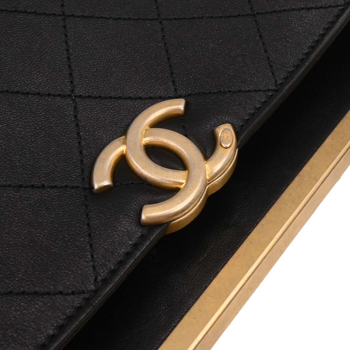 Chanel 2019 Black Coco Luxe Calfskin 2way Shoulder Handbag