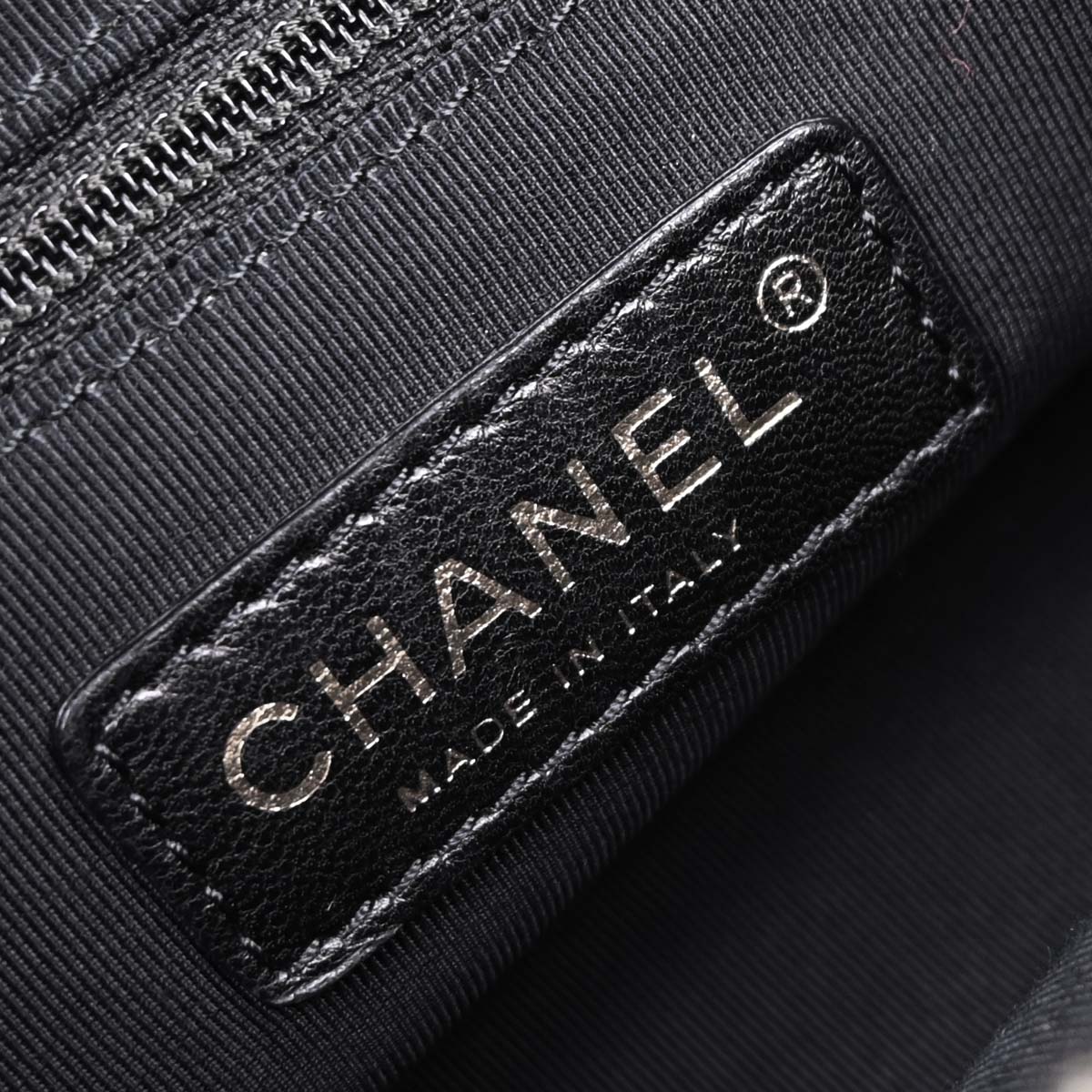 Chanel Black Caviar Tote Chain Me Handbag