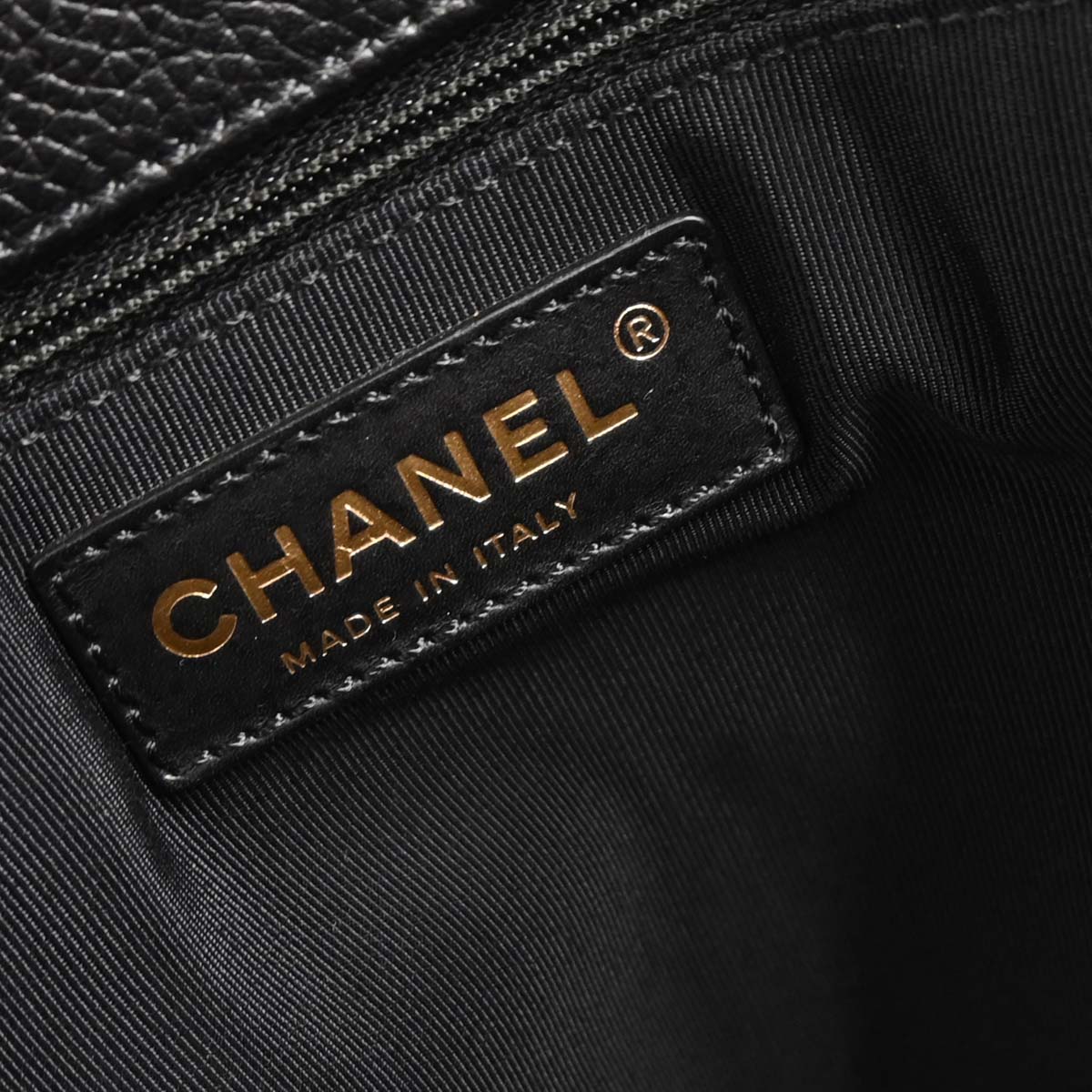Chanel 2010-2011 Black Caviar Executive Cerf Tote Handbag