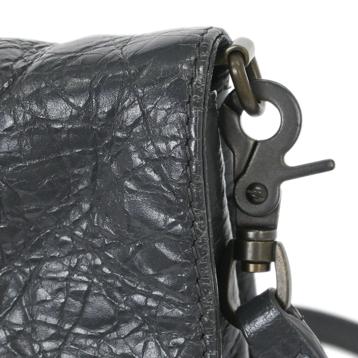 Balenciaga Gray Classic Envelope 2way Shoulder Clutch