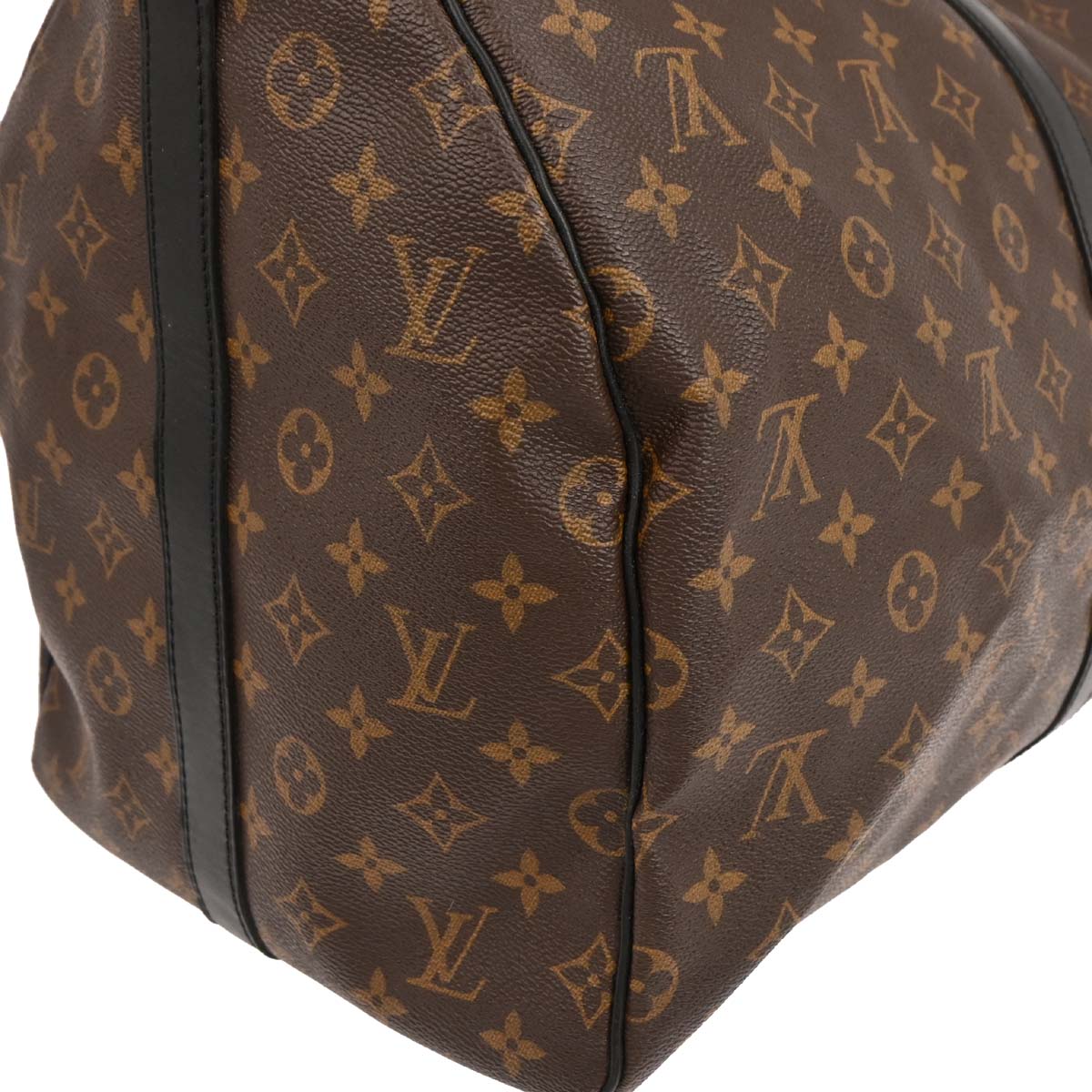 Louis Vuitton Monogram Macassar Keepall Bandouliere 55 M56714