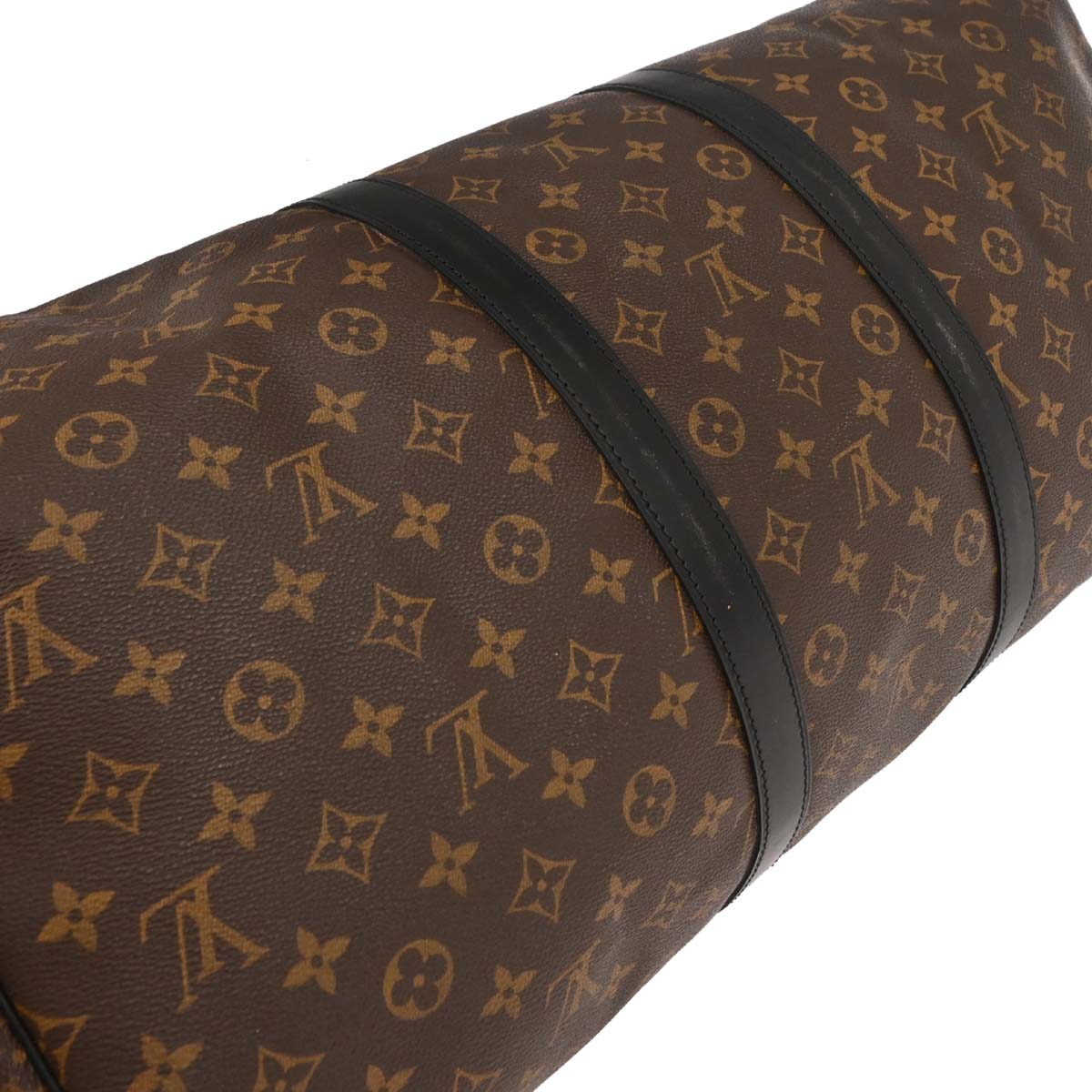 Louis Vuitton Monogram Macassar Keepall Bandouliere 55 M56714