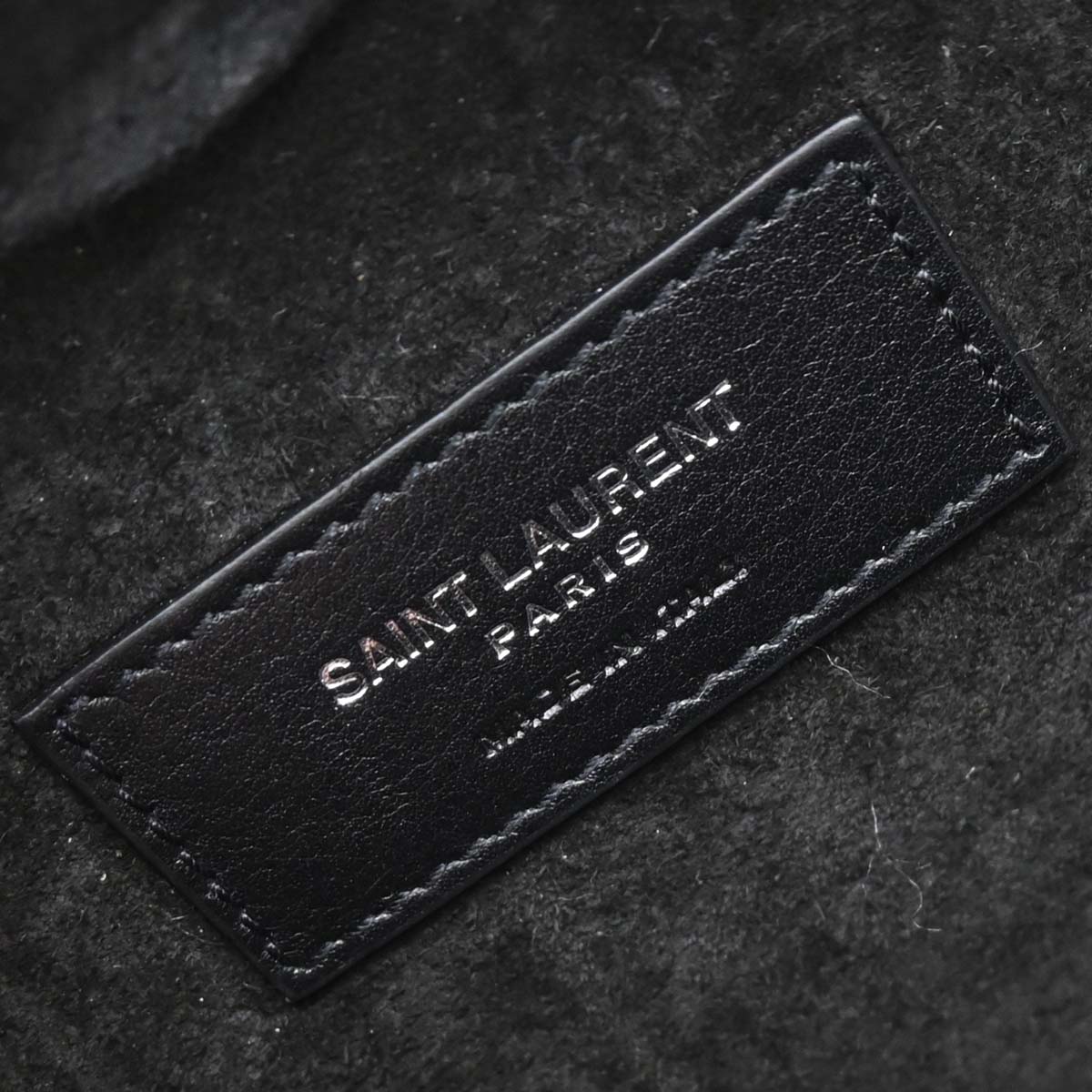 Saint Laurent Black Love Fringe Shoulder Bag