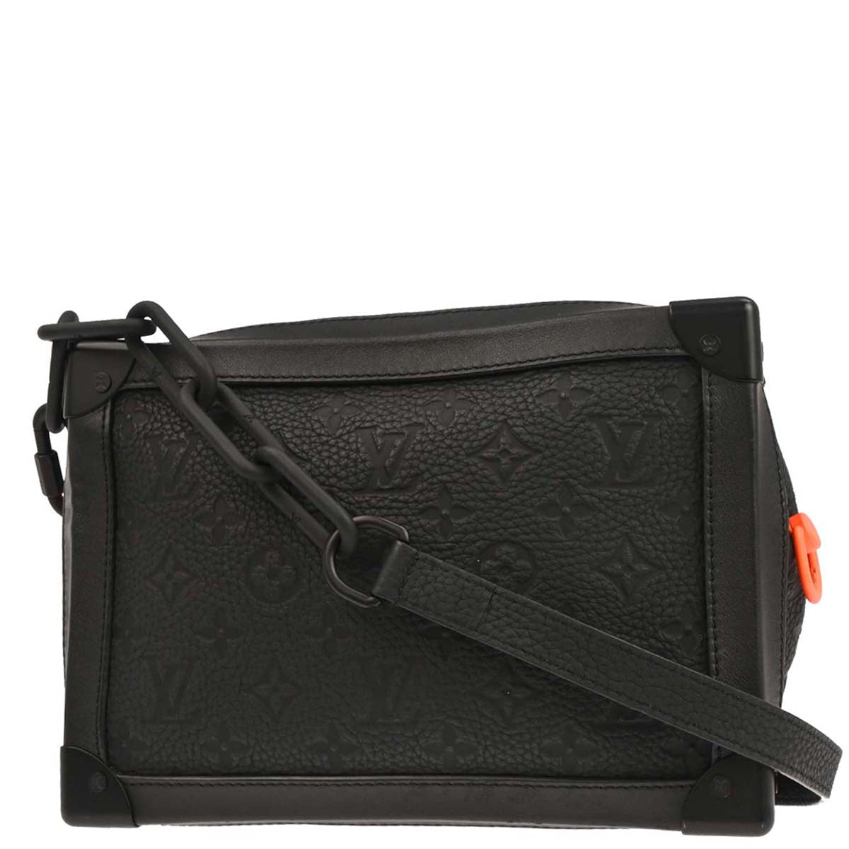 Louis Vuitton Black Taurillon Soft Trunk Shoulder Bag M53288