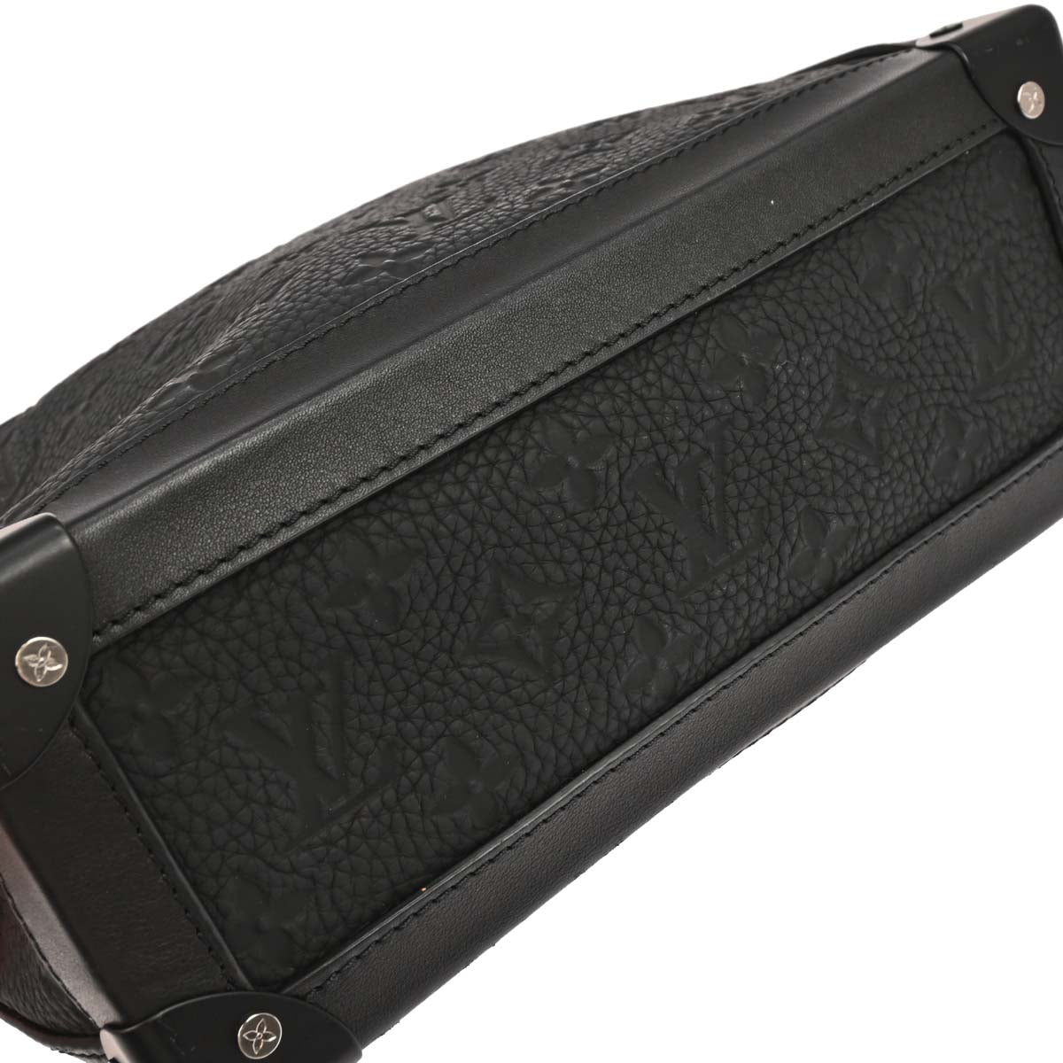 Louis Vuitton Black Taurillon Soft Trunk Shoulder Bag M53288