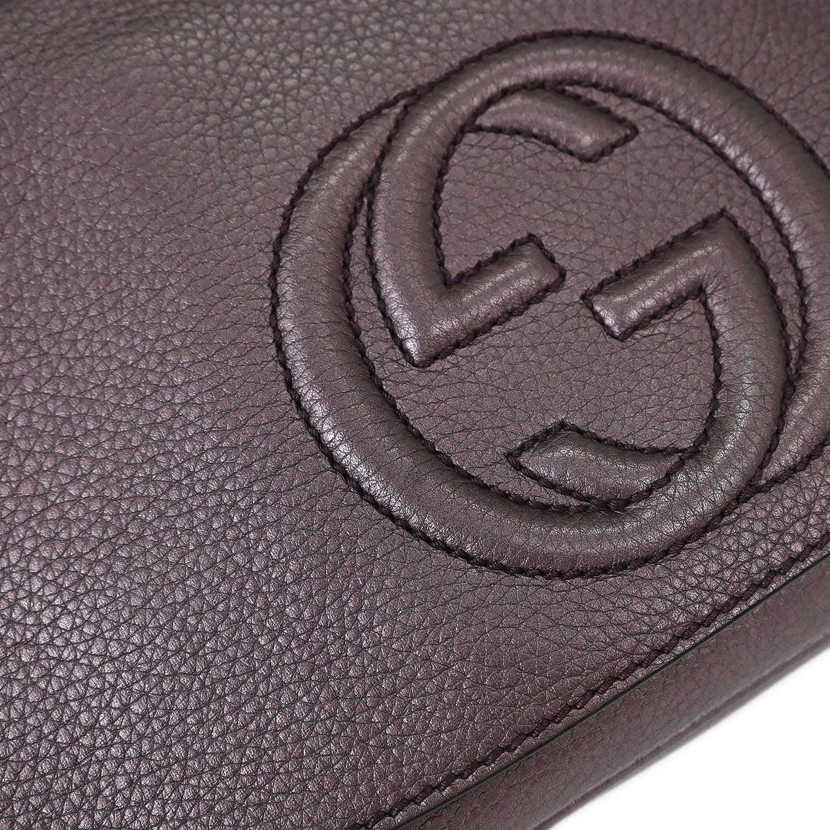 Gucci Metallic Purple Soho Chain Shoulder Bag