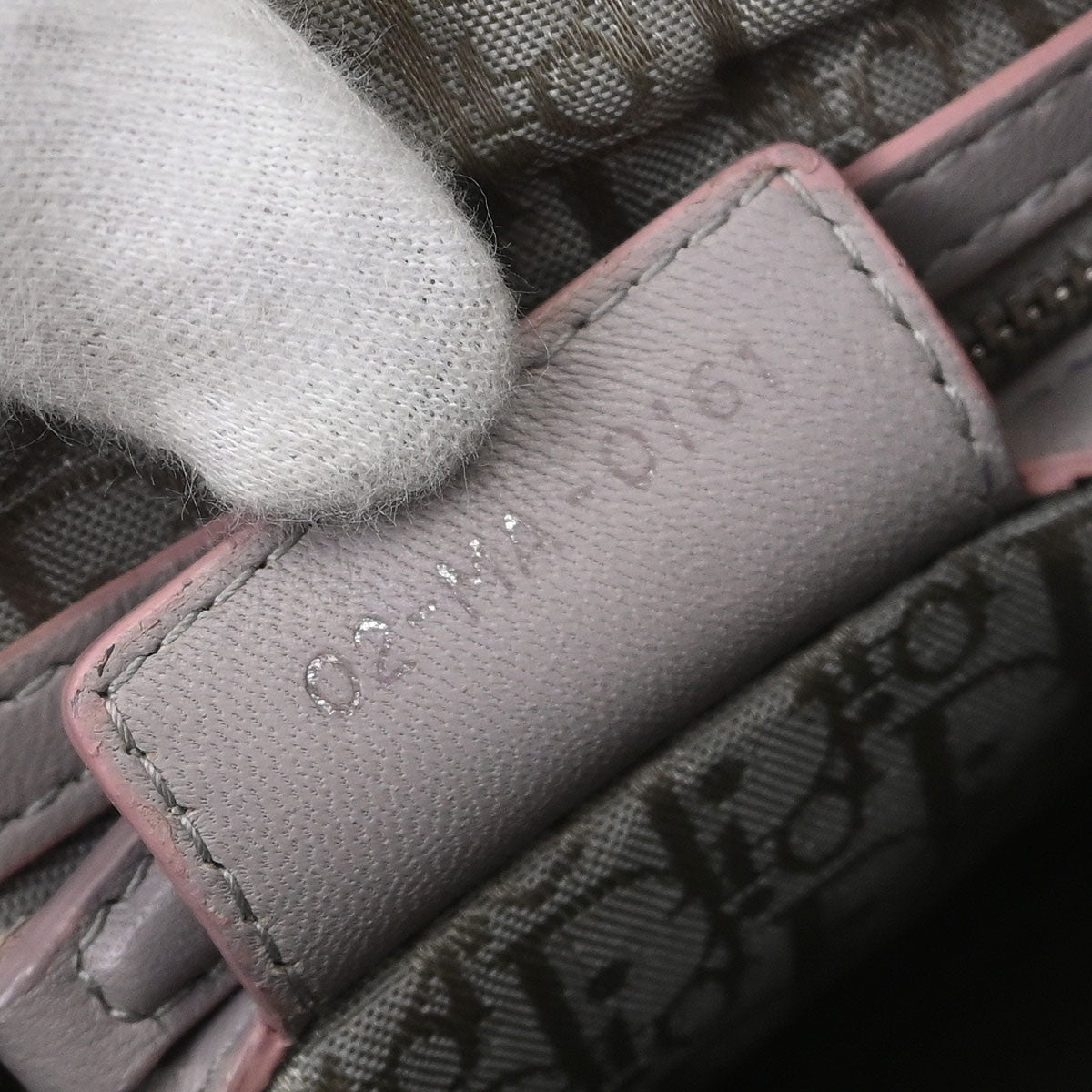 Christian Dior Light Gray Lambskin Medium Lady Dior Cannage Handbag