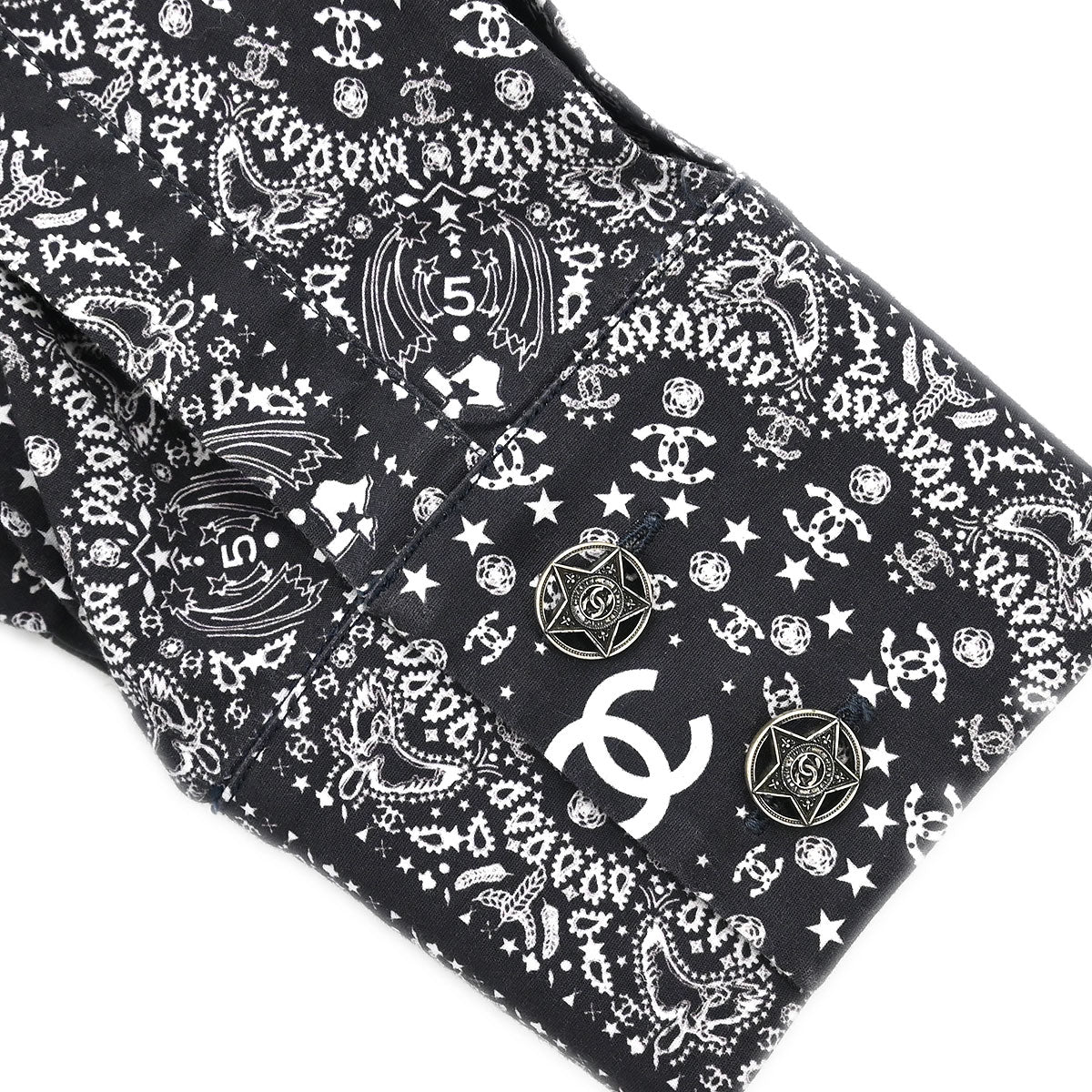 Chanel 2014-2015 Blouse Shirt Black #54