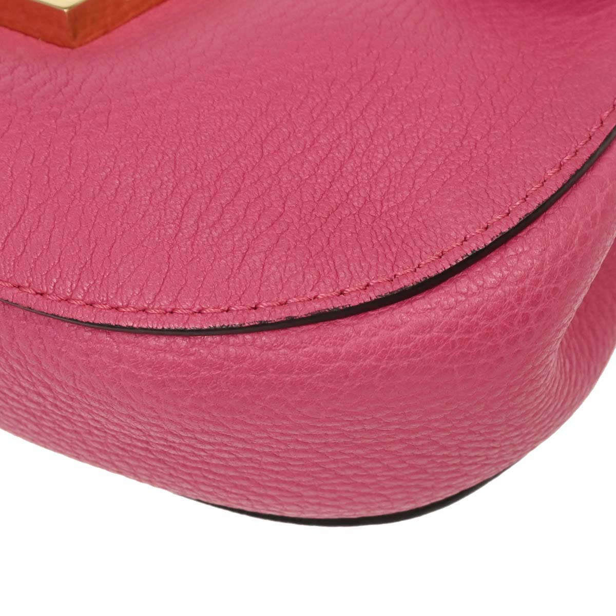 Chloe Pink Leather Drew Shoulder Bag