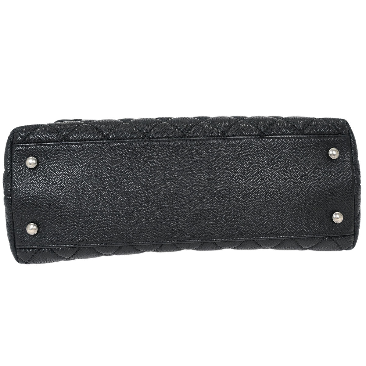 Chanel * Black Calfskin Lizard Coco Handle 2way Handbag