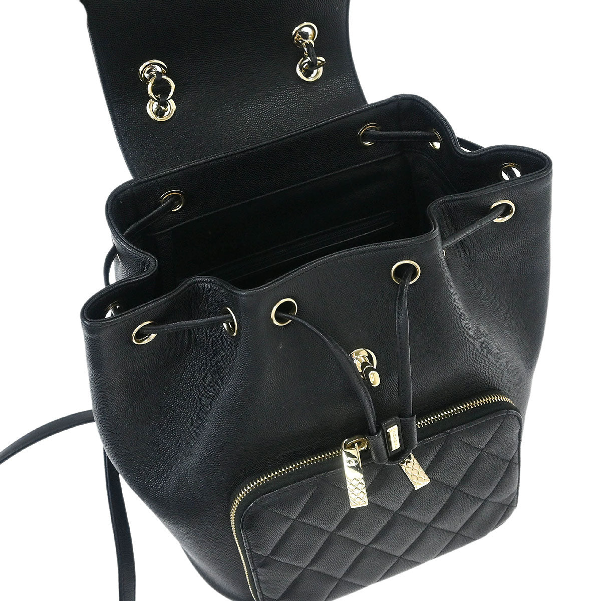 Chanel Black Calfskin Business Affinity Backpack