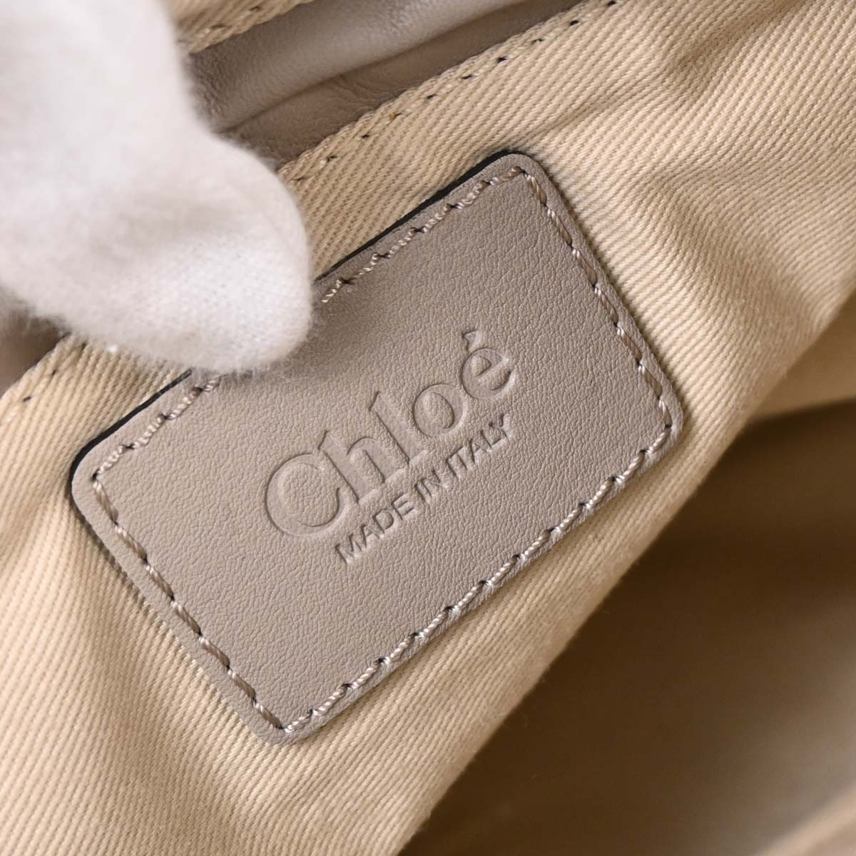 Chloe Gray Suede Marcie 2way Shoulder Handbag