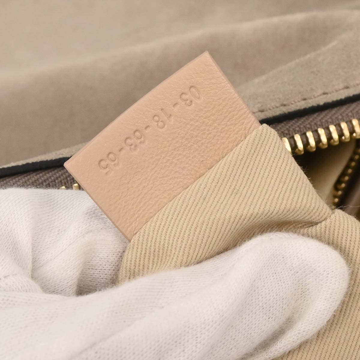 Chloe Gray Suede Marcie 2way Shoulder Handbag