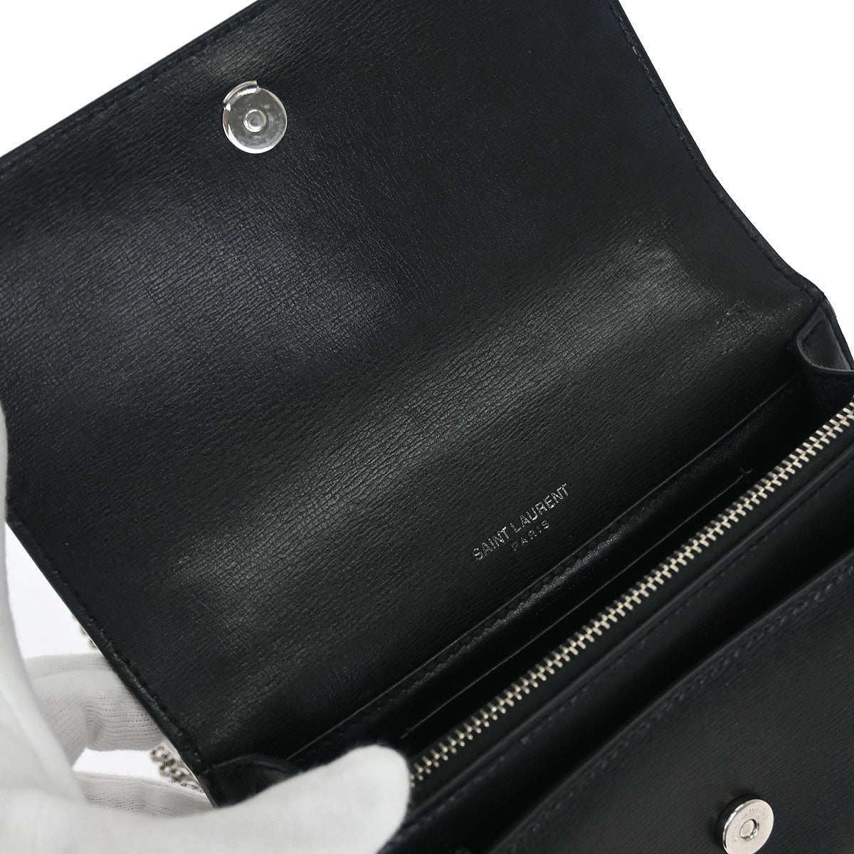 Saint Laurent Black Sunset WOC Shoulder Bag