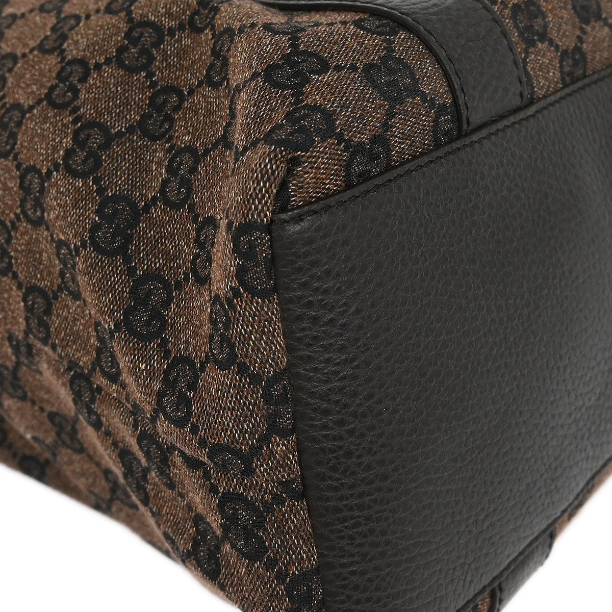 Gucci Brown Bamboo GG Handbag