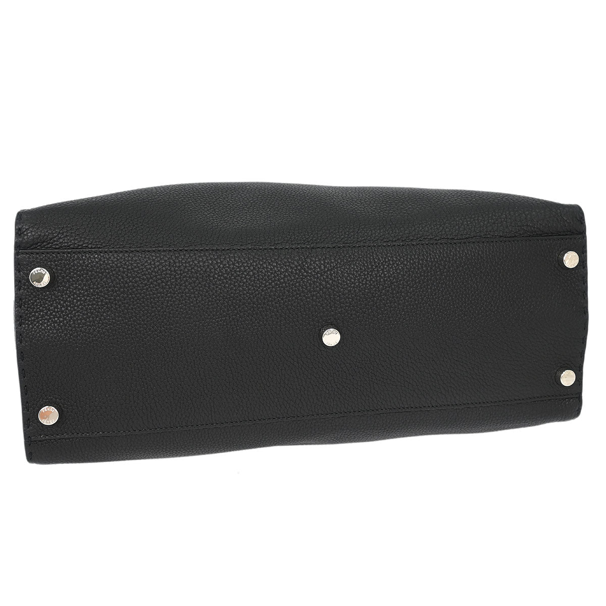 Fendi Black Leather Peekaboo Fit 2way Shoulder Handbag