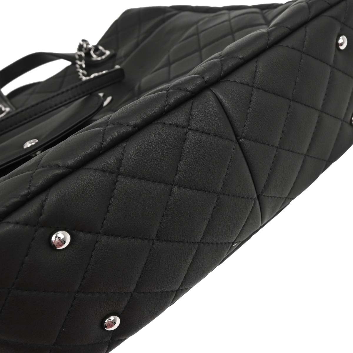 Chanel 2019 Black Lambskin Ultra Pocket Shopping Tote Bag