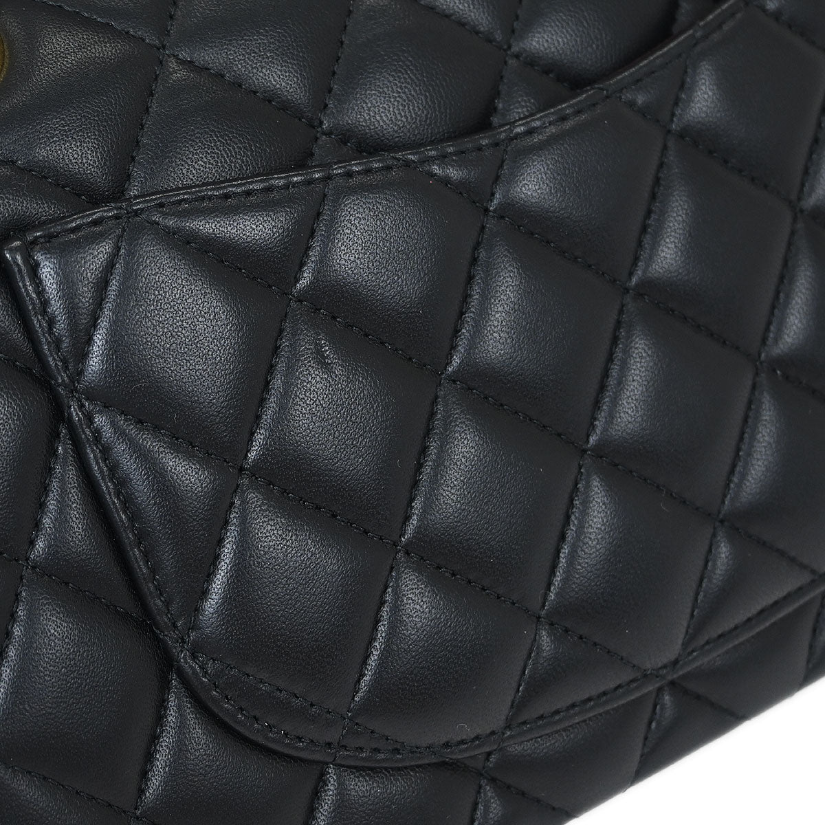 Chanel Black Lambskin Small Classic Double Flap Shoulder Bag