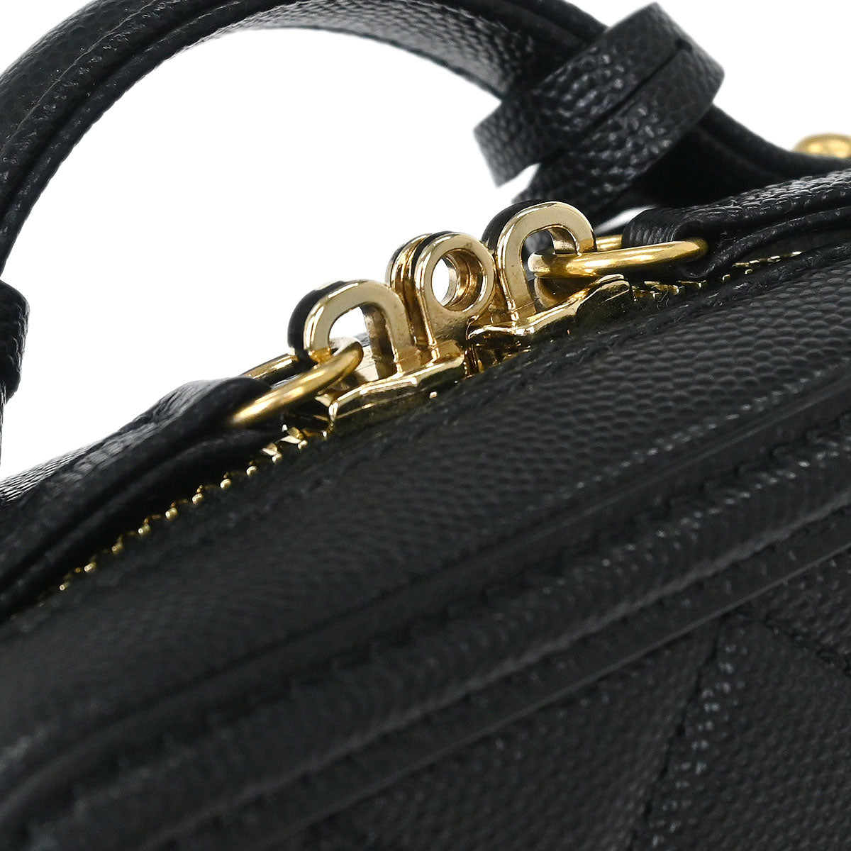 Chanel Black Caviar Filigree 2way Shoulder Bag