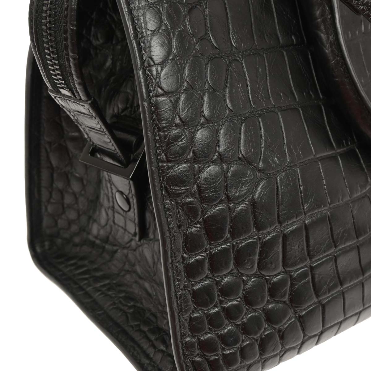 Saint Laurent * Black Cabas 2way Shoulder Handbag