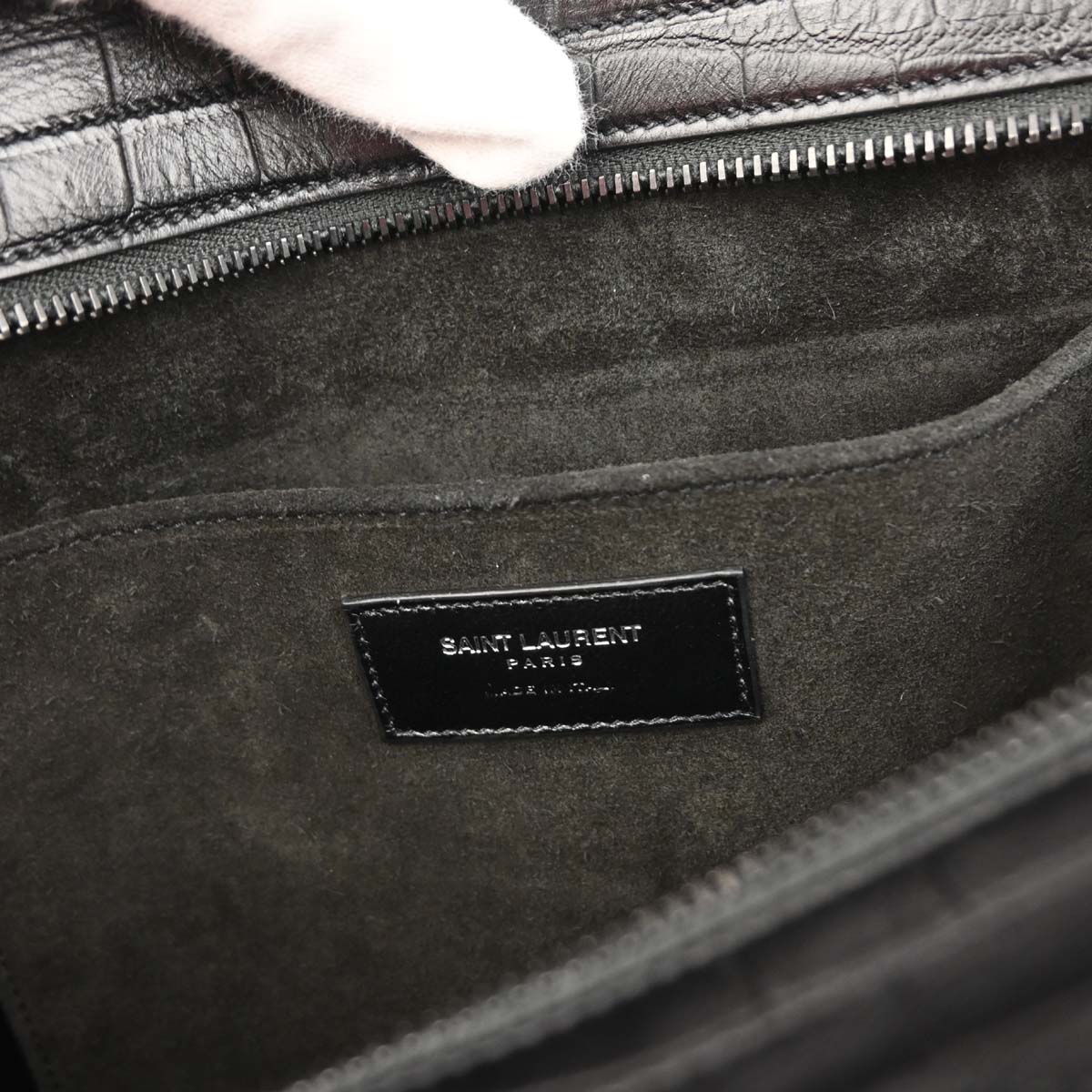 Saint Laurent * Black Cabas 2way Shoulder Handbag