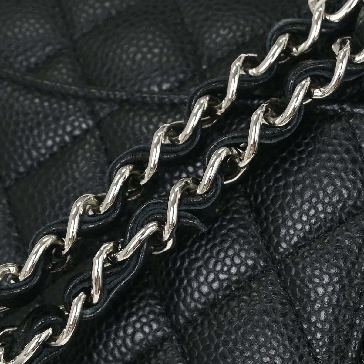 Chanel Black Caviar Small Classic Double Flap Shoulder Bag