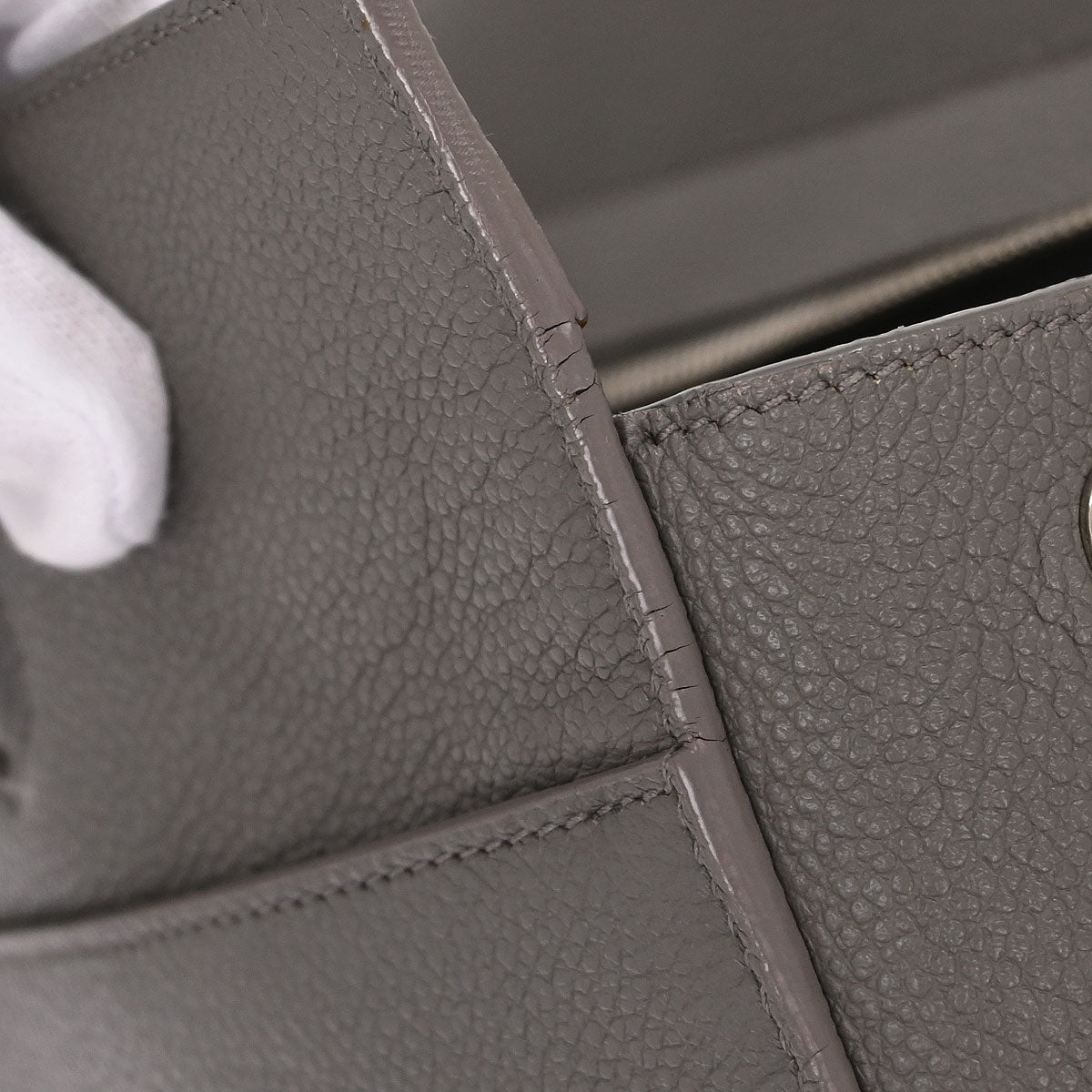 Saint Laurent Gray Cabas Rive 2way Shoulder Handbag