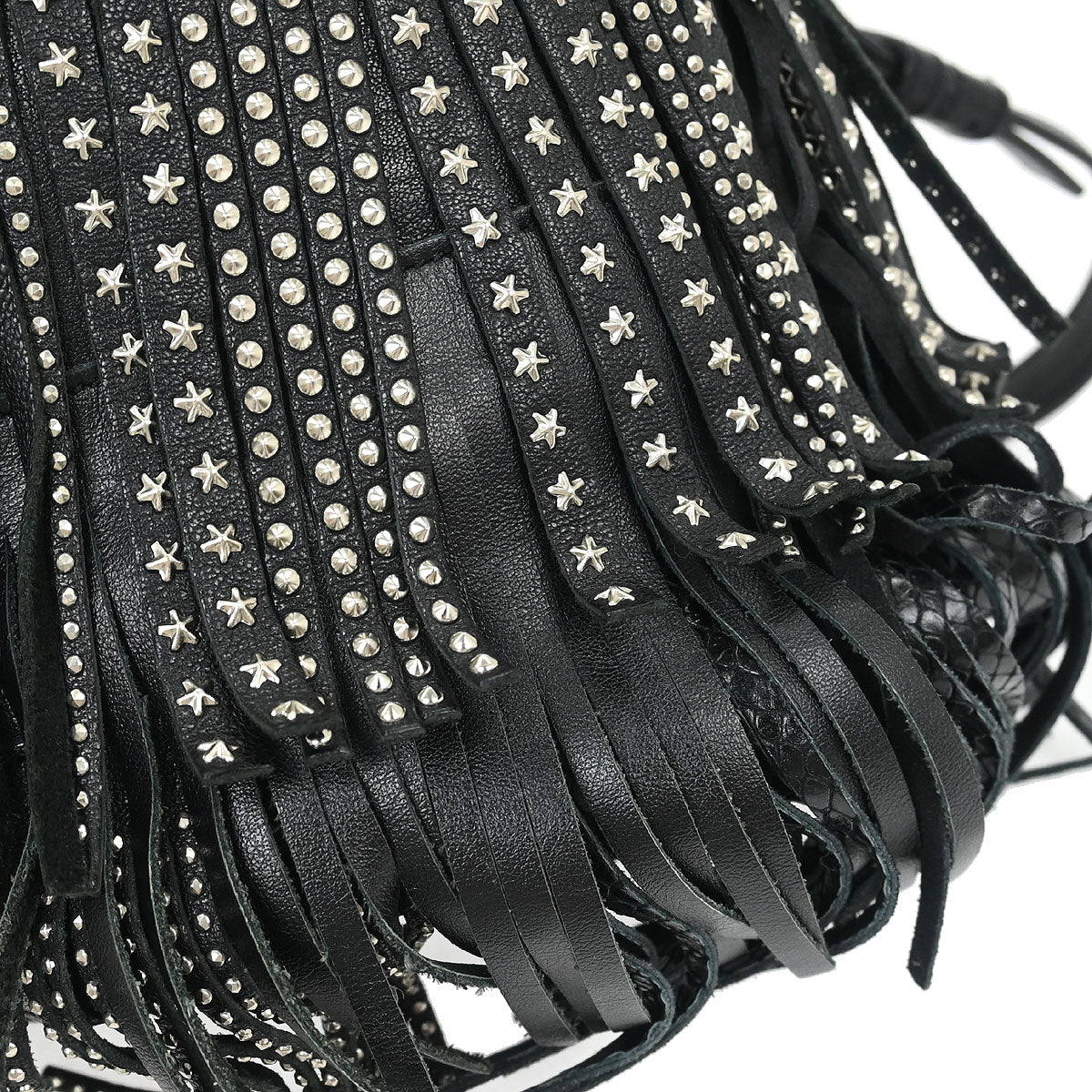 Saint Laurent Black Emmanuelle Fringe Shoulder Bag