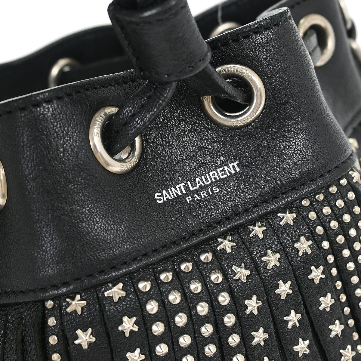 Saint Laurent Black Emmanuelle Fringe Shoulder Bag