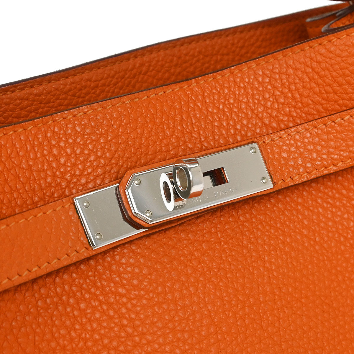 Hermes Orange Togo So Kelly 22 Shoulder Bag