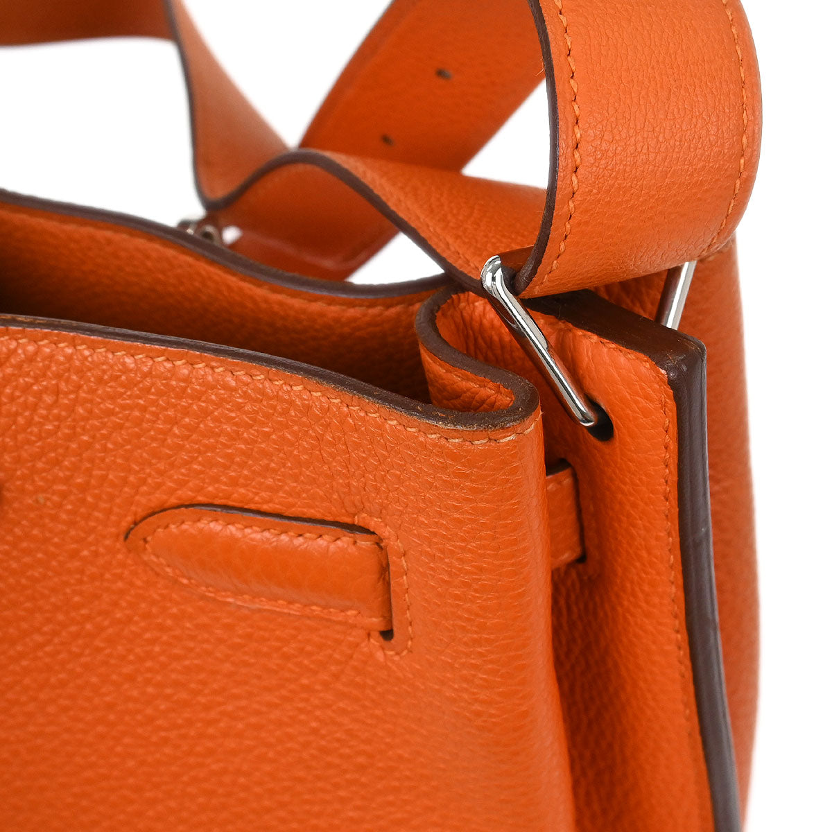 Hermes Orange Togo So Kelly 22 Shoulder Bag