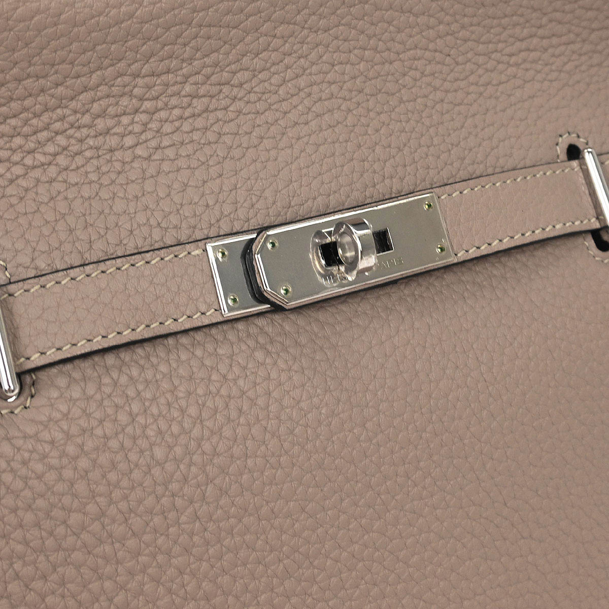 Hermes Gris Tourterelle Taurillon Clemence Jypsiere 28 Shoulder Bag