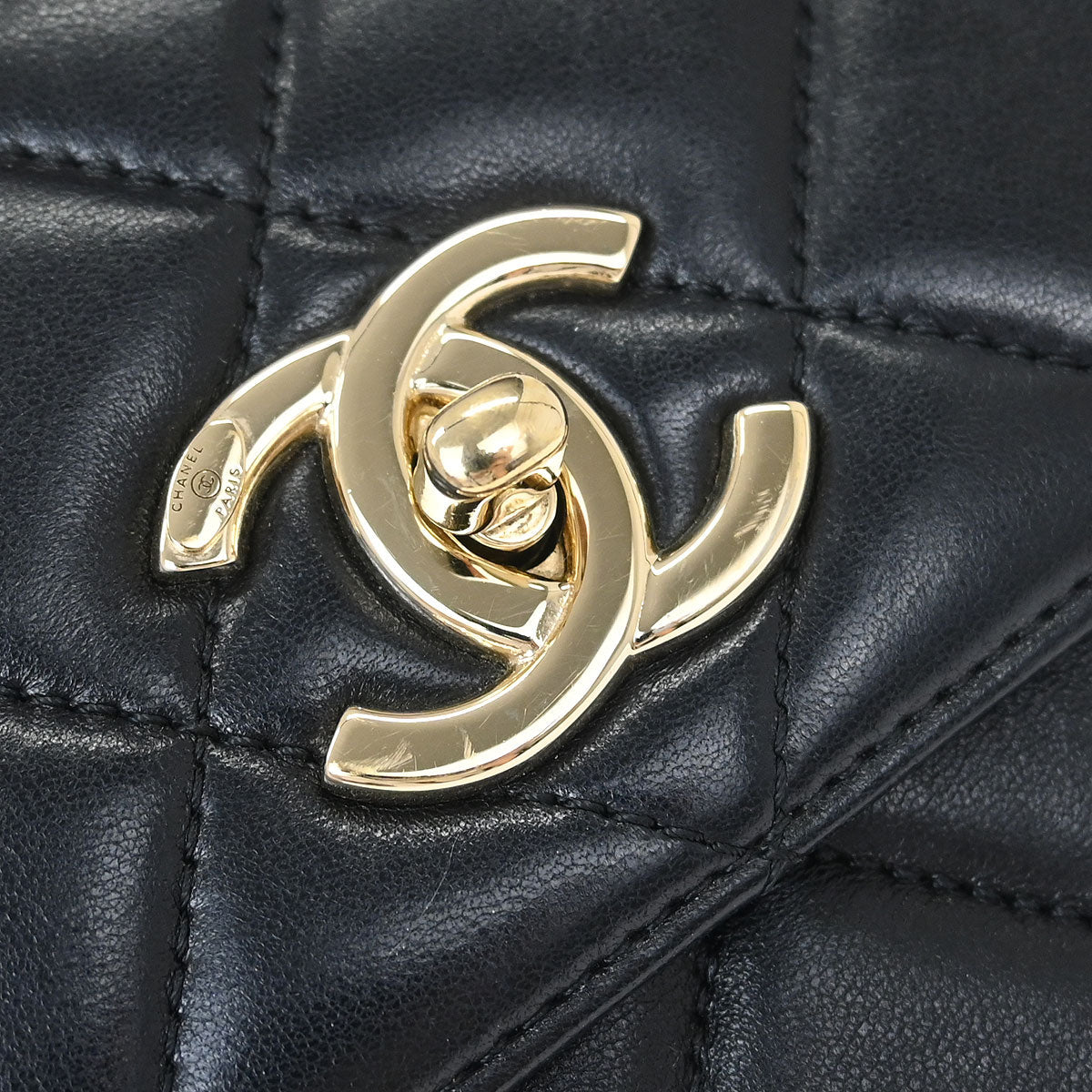 Chanel Black Lambskin Trendy CC 2way Shoulder Handbag