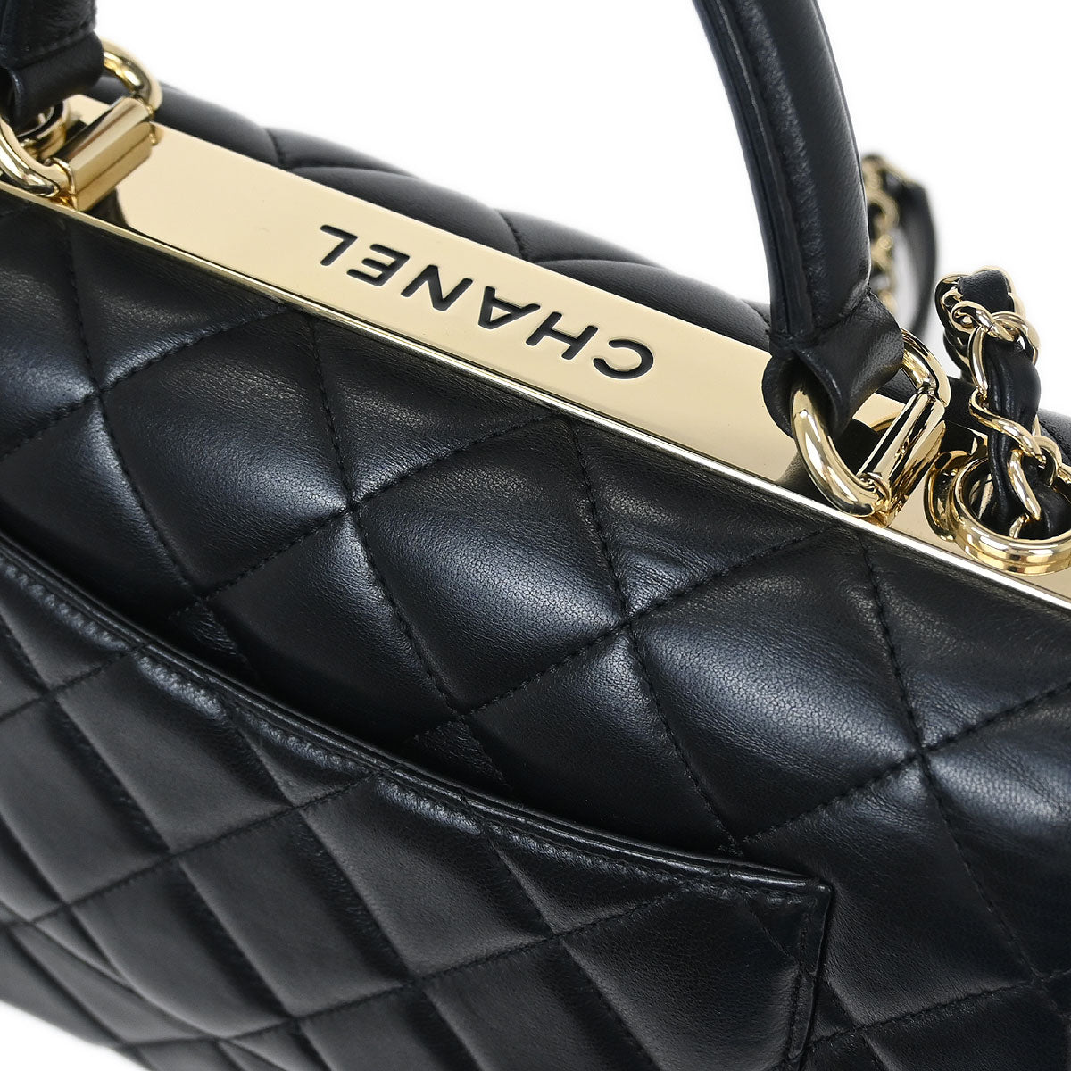 Chanel Black Lambskin Trendy CC 2way Shoulder Handbag