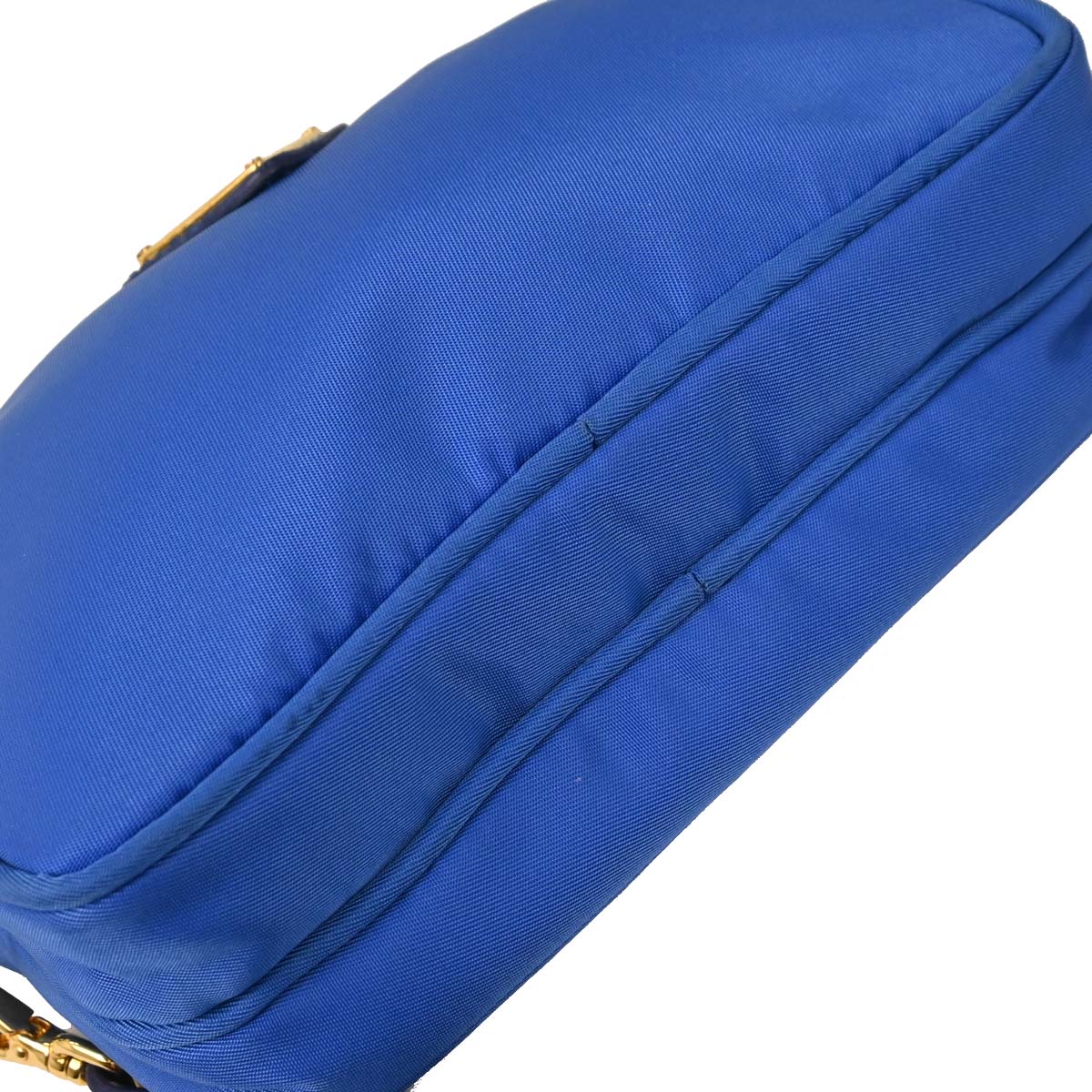 Prada Blue Nylon Clutch Shoulder Bag