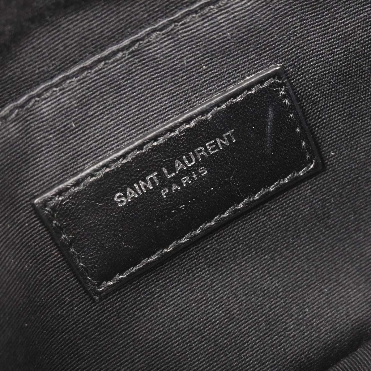 Saint Laurent Black Lou Belt Bag