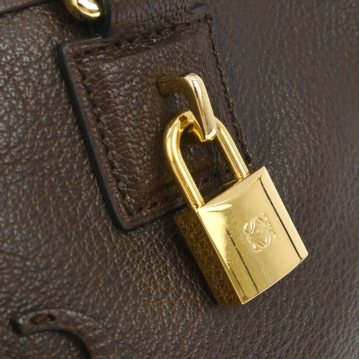 Loewe Brown Leather Amazona 28 Handbag
