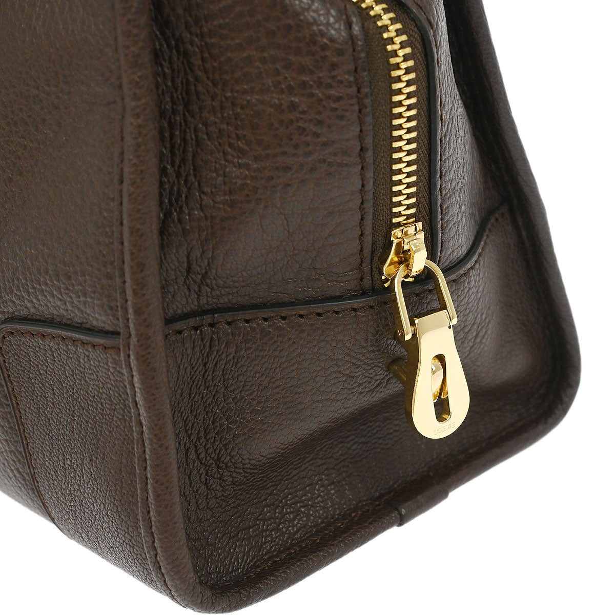 Loewe Brown Leather Amazona 28 Handbag
