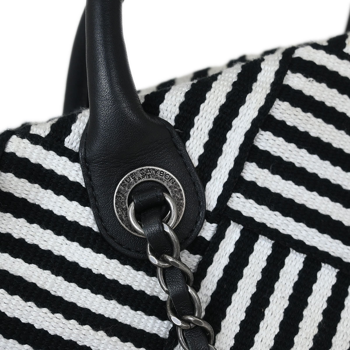 Chanel Black Canvas Small New Deauville 2way Shoulder Tote Bag