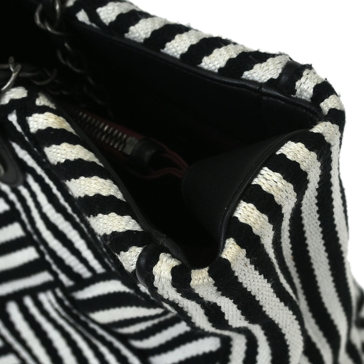 Chanel Black Canvas Small New Deauville 2way Shoulder Tote Bag