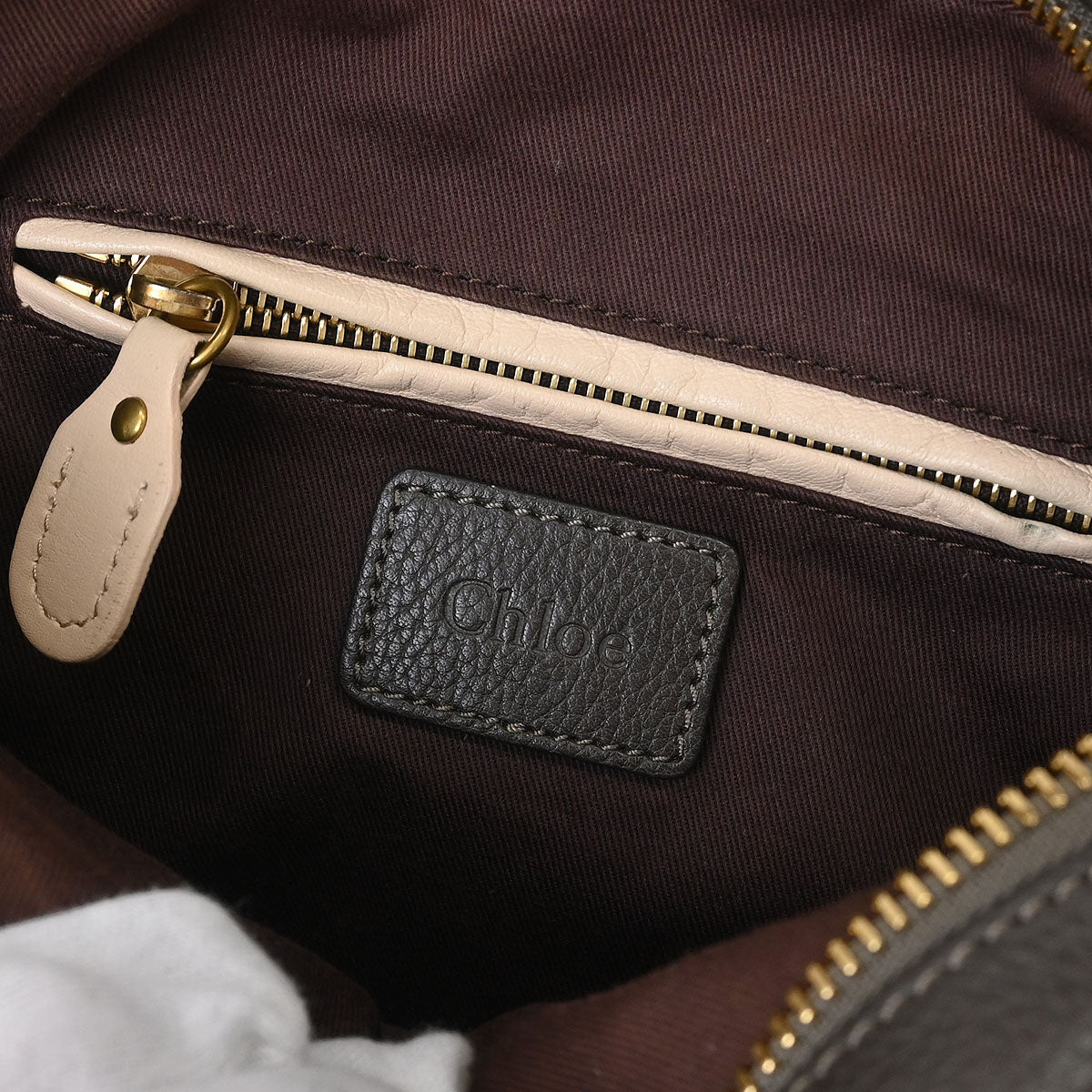 Chloe Gray Paraty 2way Shoulder Handbag