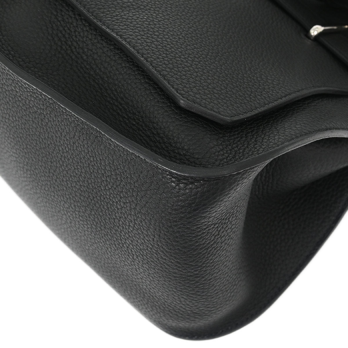 Hermes Black Taurillon Clemence Jypsiere 31 Shoulder Bag
