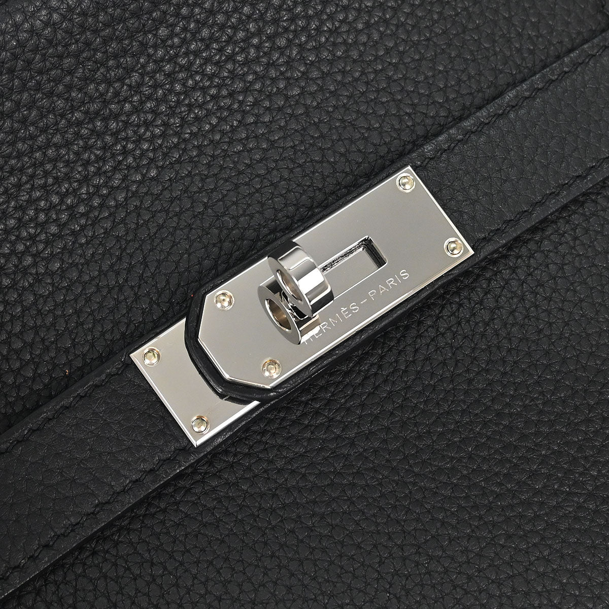 Hermes Black Taurillon Clemence Jypsiere 31 Shoulder Bag