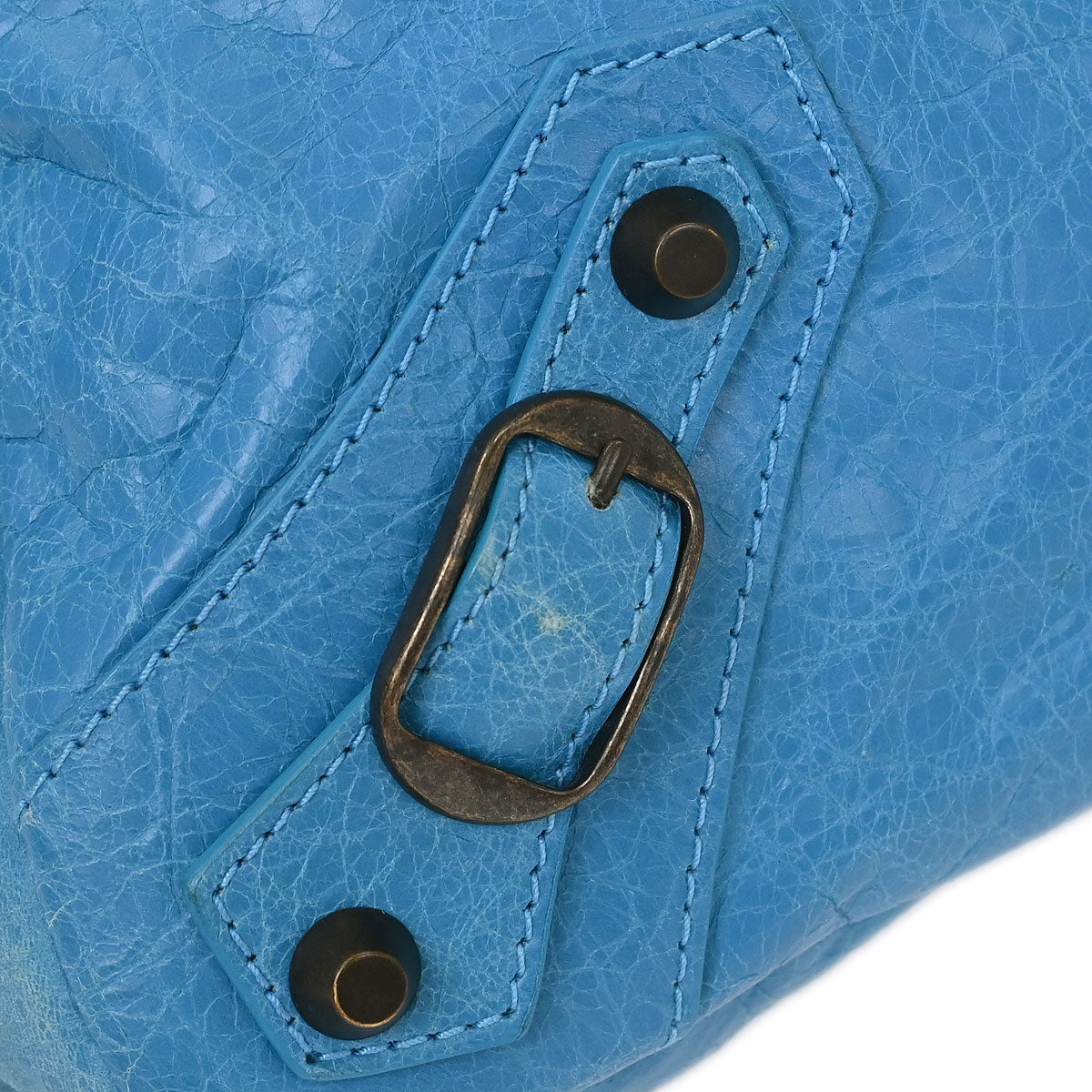 Balenciaga Blue The First 2way Shoulder Handbag