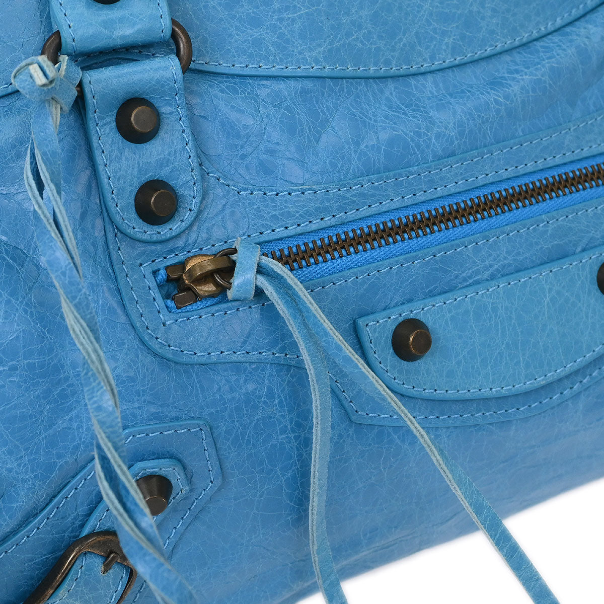 Balenciaga Blue The First 2way Shoulder Handbag